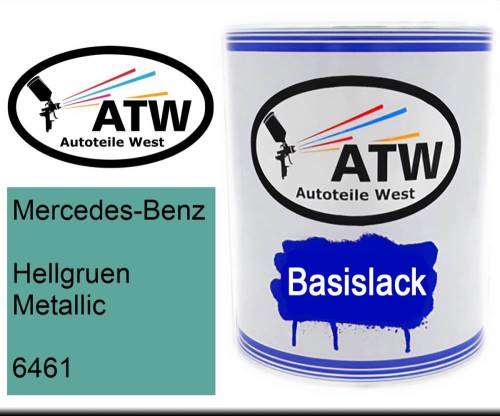 Mercedes-Benz, Hellgruen Metallic, 6461: 1L Lackdose, von ATW Autoteile West.